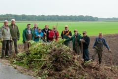 Verwijderen Japanse Duizendknoop van de Heidijk Verwijderen Japanse Duizendknoop van de Heidijk